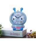 Creative Home Day Cartoon Flower Bee Talking Student Alarm Clock(Blue)