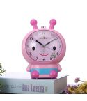 Creative Home Day Cartoon Flower Bee Talking Student Alarm Clock(Pink)