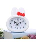 Home Daily Use Clocks Cartoon Bunny Children Creative Alarm Clock(White)