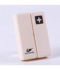 Folding Portable Sealed and Dispensing Small Pill Box(White)