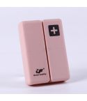 Folding Portable Sealed and Dispensing Small Pill Box(Pink)