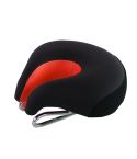 Bicycles Soft Saddle Mountain Bikes Thick Shock Absorption & Comfortable Seat Accessories(Black Red)
