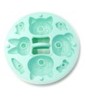 DIY Covered Silicone Animal Cake Rice Cake Mold Baby Food Pot Special Baking Tool(Green)