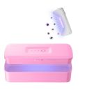 907 Mobile Phone Sterilization Box Ultraviolet Handheld Sterilizer Multifunctional Intelligent Sterilization Machine(Pink)