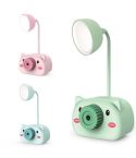 YW2192 2 PCS Pencil Sharpener Mobile Phone Holder Storage Box Bedside Lamp Desk Lamp Night Light, Random Color Delivery(Little Pig)
