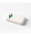 8 PCS Small Portable Moisture-proof Sealed Medicine Box 3 Compartments A Day Medicine Divided(Cactus)