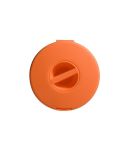 Round Data Cable Storage Box Earphone Storage Collection Box(Orange)