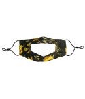 Anti-Fog Lip Language Face Shield For The Deaf And Mute Solid Color Printing Face Shield(Printing D)