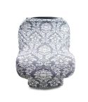Multifunctional Enlarged Stroller Windshield Breastfeeding Towel Baby Seat Cover(Gray Pattern)