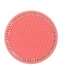 Car Universal Diamond Honeycomb Water Coaster Car Anti-Slip Mat(Watermelon Red and White Diamonds)
