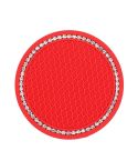 Car Universal Diamond Honeycomb Water Coaster Car Anti-Slip Mat(Red White Diamond)