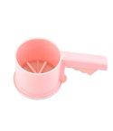 Convenient Hand-Held Semi-Automatic Four Sieve Baking Tool(Pink)