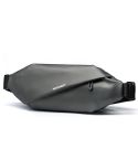 WEIXIER 8641 Men Running Waterproof Waist Bag Multifunctional Chest Bag Sports Leisure One-Shoulder Bag(Dark Gray)