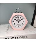 OS005 Students Mute Alarm Clock Children Bedroom Bed Night Light Alarm Clock(Pink)
