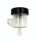 2 PCS Motorcycle Modification Accessories Off-Road Vehicle Large Displacement Straight Pump Transparent Oil Cup Brake Pump Modified Oil Pot(Straight Transparent)