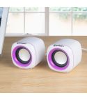 YEEZE A1 Multimedia USB2.0 Desktop Speaker Mini Computer Notebook Speaker(White Purple)