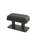 Car Arm Handle Seat Left Hand Elbow Tray Universal Leather Increasing Pad Central Armrest Box(Black+Black line)