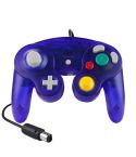 5 PCS Single Point Vibrating Controller Wired Game Controller For Nintendo NGC(Transparent Blue)