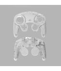 2 PCS Game Single Point Handle Shell Replacement Shell Handle Repair Parts For Nintendo NGC(Transparent)