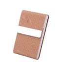 Advertising Business Card Case Business Practical Craft Gift(Woven Apricot)