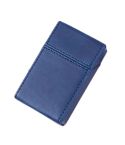 PU Leather Business Portable Cigarette Case(Navy Blue)