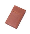 PU Leather Business Portable Cigarette Case(Brown)