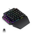 K700 44 Keys RGB Luminous Switchable Axis Gaming One-Handed Keyboard, Cable Length: 1m(Black Shaft)