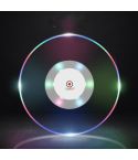 LED Flashing Coaster Bar KTV Cocktail Base Light Luminous Coaster(Round Color Light)