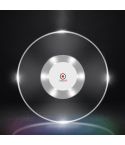 LED Flashing Coaster Bar KTV Cocktail Base Light Luminous Coaster(Upgrade Anti-slip Round White Light)
