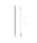 2 Sets 3 In 1 Stylus Silicone Protective Cover + Two-Color Pen Cap Set For Huawei M-Pencil(White)
