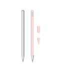 2 Sets 3 In 1 Stylus Silicone Protective Cover + Two-Color Pen Cap Set For Huawei M-Pencil(Pink)