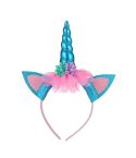 Cartoon Headband Children Birthday Festival Party Hair Accessories(Blue 1)