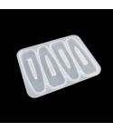 Hair Clip Mold DIY Crystal Epoxy Mold Homemade Personality Girl Hair Clip Mold(MD3634)