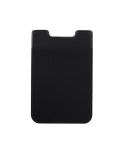 Stretch Lycra Mobile Phone Back Sticker Card Holder Phone Back Wallet Bus Bank Card Holder(Black)