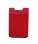 Stretch Lycra Mobile Phone Back Sticker Card Holder Phone Back Wallet Bus Bank Card Holder(Red)