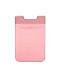 Stretch Lycra Mobile Phone Back Sticker Card Holder Phone Back Wallet Bus Bank Card Holder(Pink)