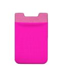 Stretch Lycra Mobile Phone Back Sticker Card Holder Phone Back Wallet Bus Bank Card Holder(Rose Red)
