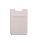 Stretch Lycra Mobile Phone Back Sticker Card Holder Phone Back Wallet Bus Bank Card Holder(White)
