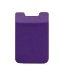 Stretch Lycra Mobile Phone Back Sticker Card Holder Phone Back Wallet Bus Bank Card Holder(Purple)
