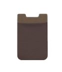 Stretch Lycra Mobile Phone Back Sticker Card Holder Phone Back Wallet Bus Bank Card Holder(Brown)