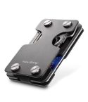 New-Bring Metal Card Holder Multifunctional  EDC Wallet Can Store Keys & U Disk(Black)