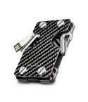 New-Bring Metal Card Holder Multifunctional  EDC Wallet Can Store Keys & U Disk(Carbon Fiber)