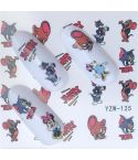 10 PCS Summer Colorful Nail Sticker Water Transfer Nail Decorations(YZW-125)