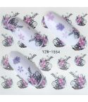 10 PCS Summer Colorful Nail Sticker Water Transfer Nail Decorations(YZW-1554)
