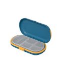 HW073 Portable Cut Medicine Large-capacity Pill Box Compartment Sealed Small Pill Box(Blue)