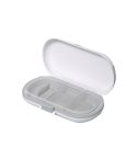 HW073 Portable Cut Medicine Large-capacity Pill Box Compartment Sealed Small Pill Box(Grey)