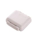 JS0018 Wheat Portable Sealed Pill Box with 6 Compartments For Pill Health Care Box(Beige)