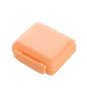 JS0018 Wheat Portable Sealed Pill Box with 6 Compartments For Pill Health Care Box(Solid Orange)