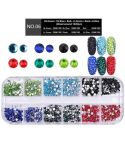 Nail Flat-back AB Crystal Strass 3D Charm Gems DIY Manicure Nail Art Decorations(06)