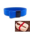Lunch Box Straps High Elastic Double-Layer Fixed Paste Belt (Blue)